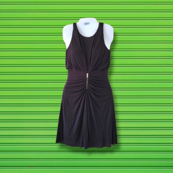 Bailey 44 | Anthro | Cute Black Zipper Detail Cocktail Dress (SIZE S) - Picture 1 of 15